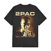 Novelty Tupac Mens Crew Neck Short Sleeve Regular Fit Graphic T-Shirt