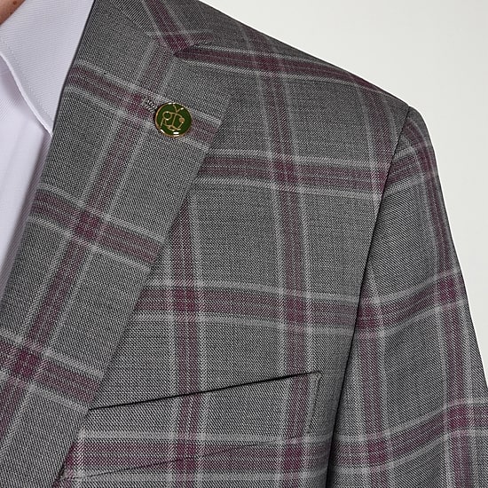 CRICKETEER™ Mens Plaid Stretch Fabric Regular Fit Sport Coat