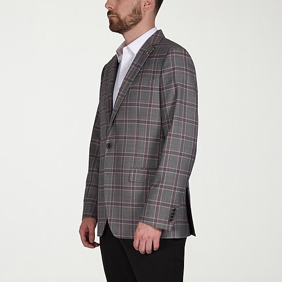 CRICKETEER™ Mens Plaid Stretch Fabric Regular Fit Sport Coat