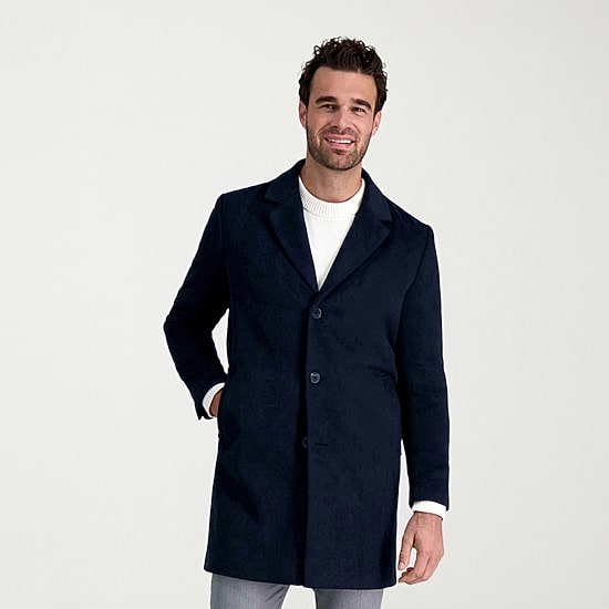 Haggar Premium Mens Lightweight Topcoat Coat