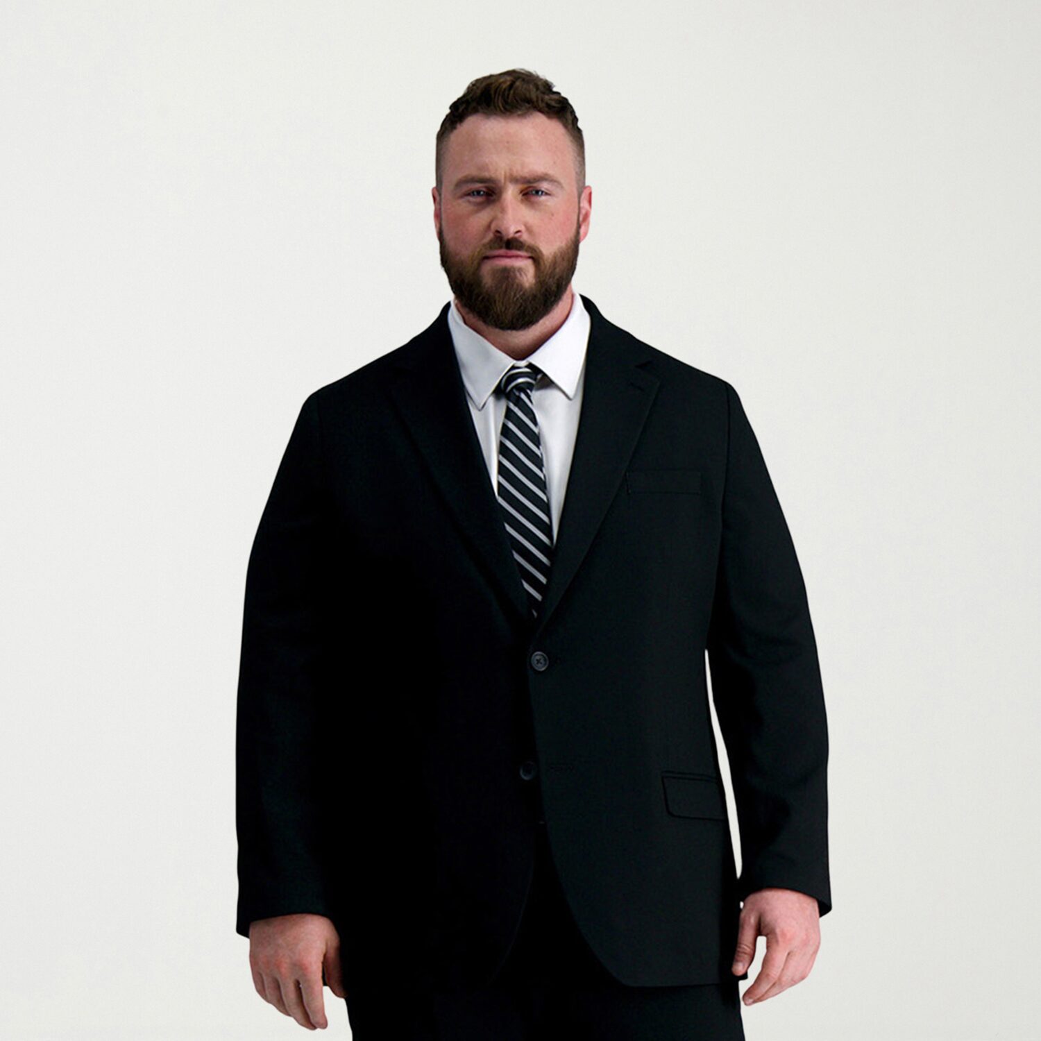 Haggar JMH Tailored Mens Stretch Fabric Modern Fit Big and Tall Suit Jacket