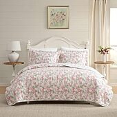 Laura Ashley Honeysuckle 3-pc. Reversible Quilt Set, Color: Yellow