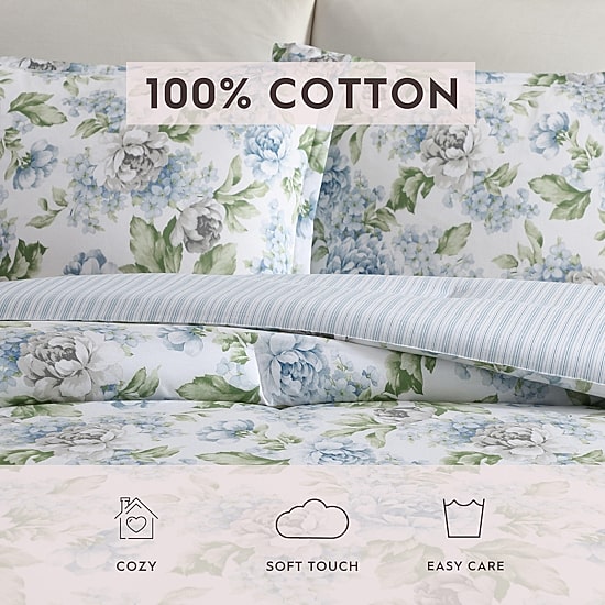 Laura Ashley Tapestry Rose 3-pc. Comforter Set