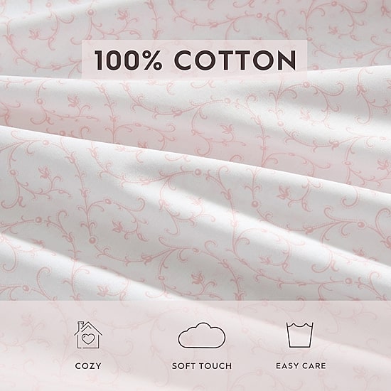 Laura Ashley 200tc Cotton Percale Standard Pillowcase