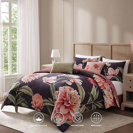 Bebejan Blush Serenade 5-pc. Reversible Comforter Set