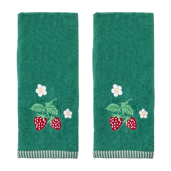 Saturday Knight Strawberry Vine 2-pc. Hand Towel