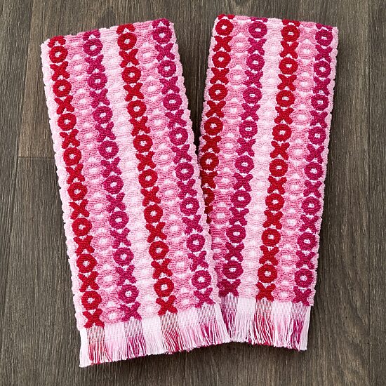 Saturday Knight Xoxo Jacquard 2-pc. Hand Towel