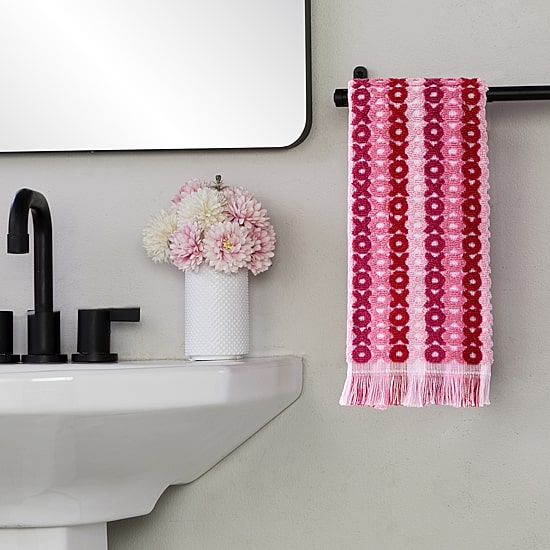 Saturday Knight Xoxo Jacquard 2-pc. Hand Towel