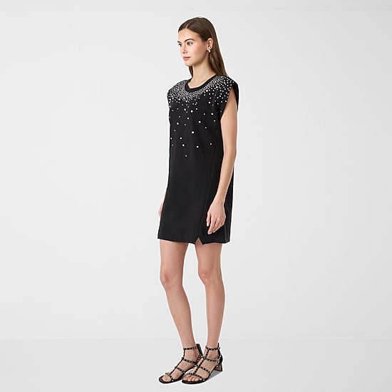 RM Rebecca Minkoff Womens Embellished T-Shirt Dress