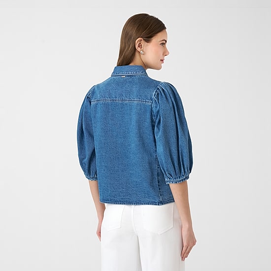 RM Rebecca Minkoff Womens Elbow Sleeve Blouse