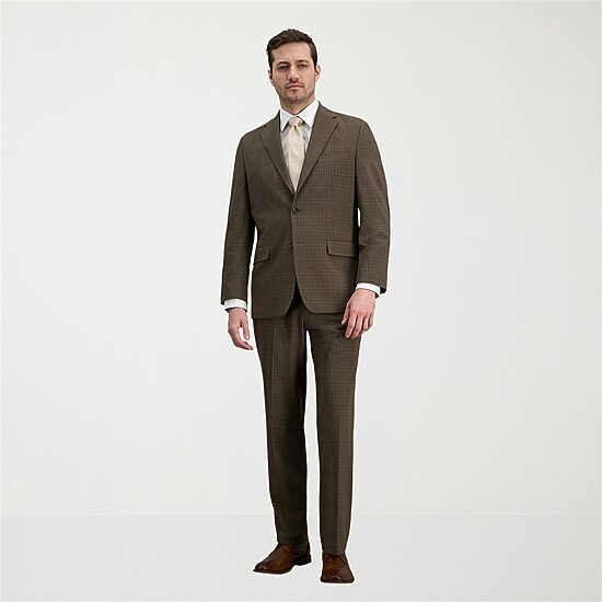 Haggar JMH Mens Classic Fit Plaid Suit Separates