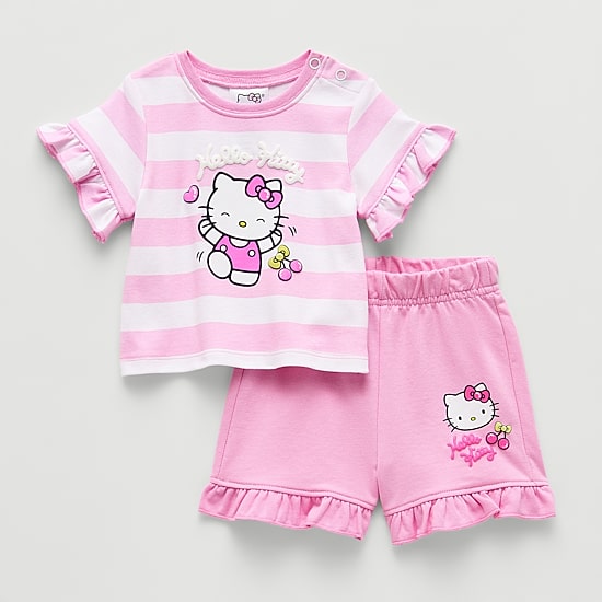 Baby Girls Hello Kitty 2-pc. Short Set