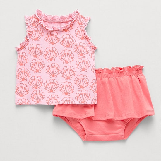 Okie Dokie Baby Girls Jersey 2-pc. Skort Set