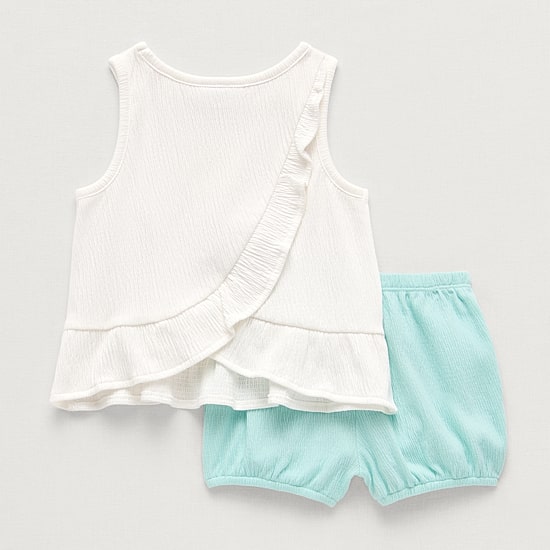 Okie Dokie Baby Girls Jersey 2-pc. Short Set