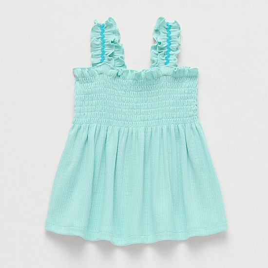 Okie Dokie Baby Girls Square Neck Sleeveless Tank Top