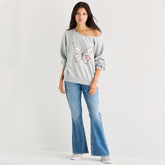Arizona Womens Juniors Long Sleeve Sweatshirt
