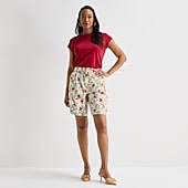 Liz Claiborne Womens Pleated Short