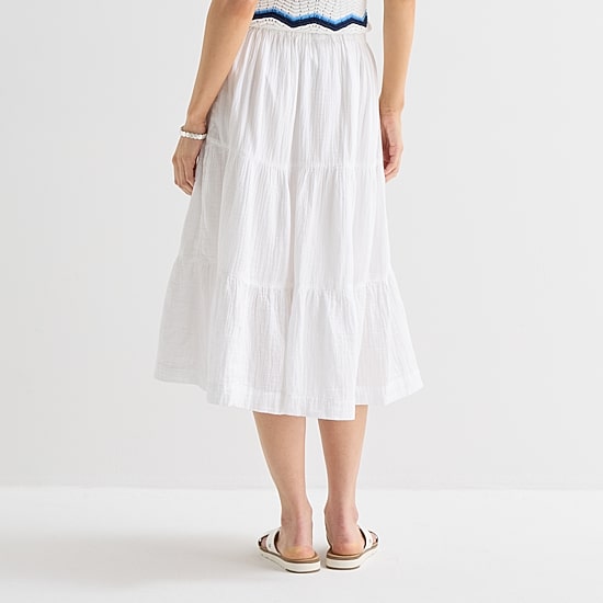 St. John's Bay Womens Long A-Line Skirt