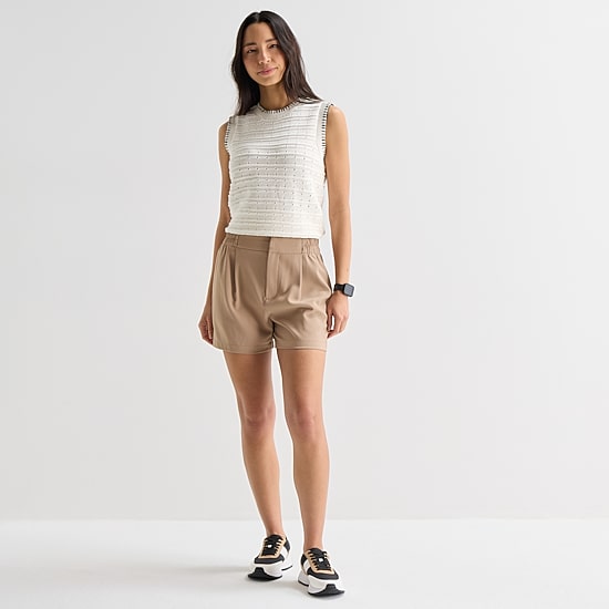 Stylus Womens High Rise Pull-On Short