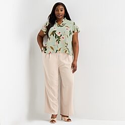 Plus Product_size Green Georgette Tops - Women | JCPenney