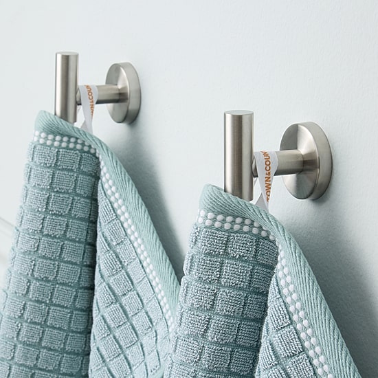 Town And Country Windowpane Textured 6-pc. Quick Dry Bath Towel Set