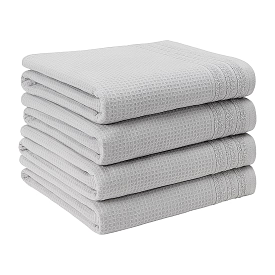 Town And Country Small Waffle Woven Terry Stripe 4-pc. Quick Dry Bath Towel Set