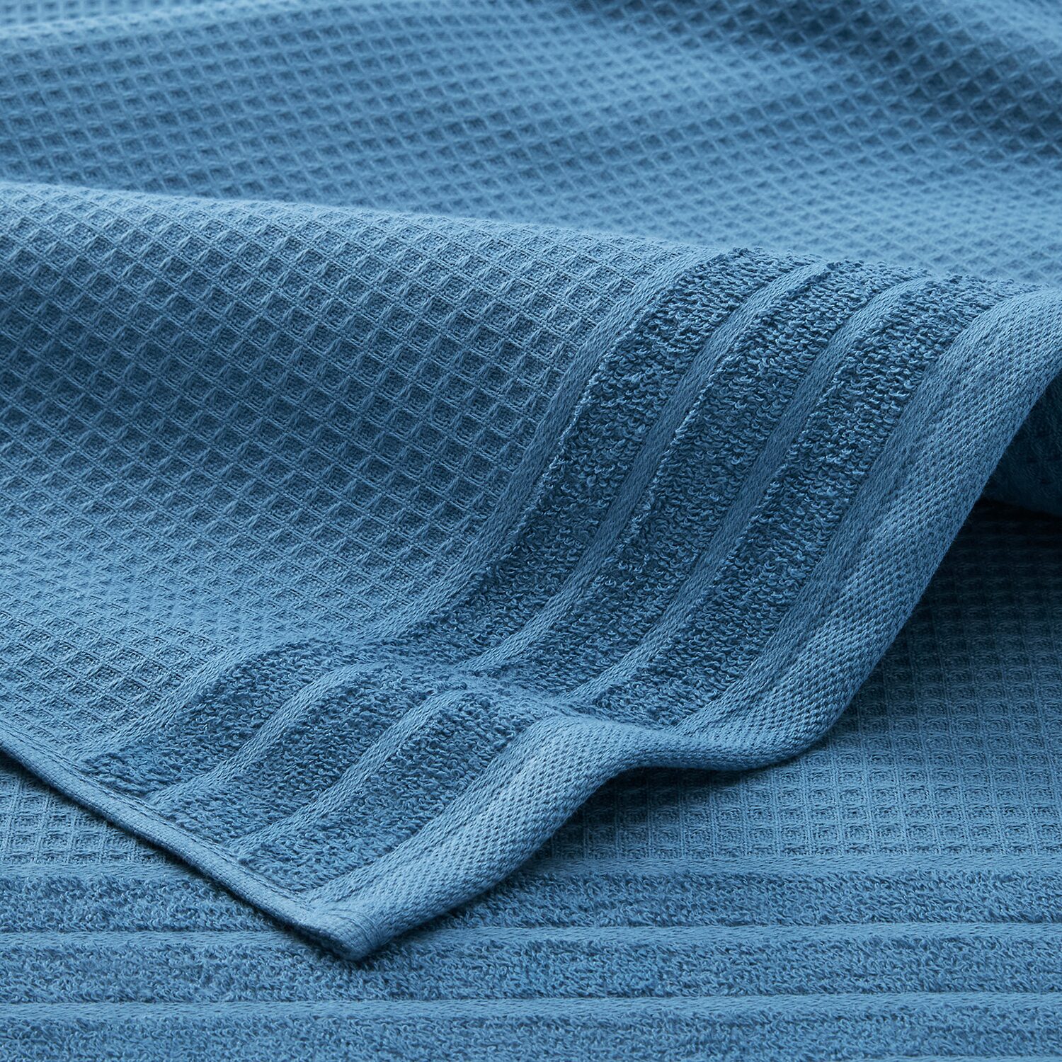 Town And Country Small Waffle Woven Terry Stripe 4-pc. Quick Dry Bath Towel Set