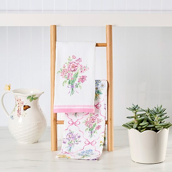 Lenox Bouquet Ribbon 2-pc. Kitchen Towel Set