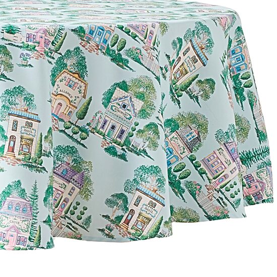 Lenox Spice Village Allover 70" Round Tablecloth