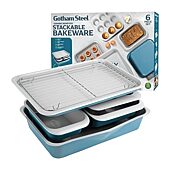 Gotham Steel Nonstick Stackable 6-pc. Bakeware Set