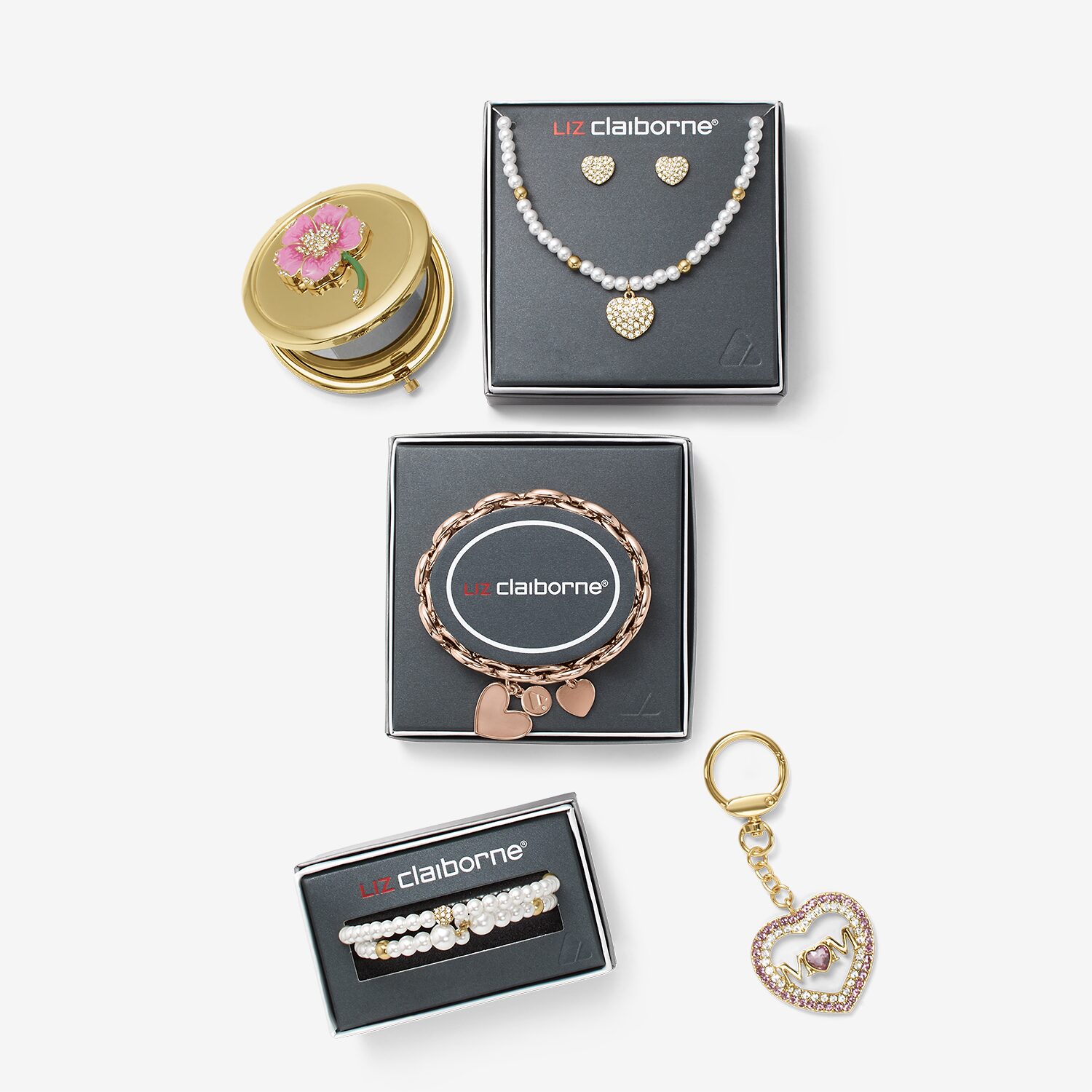 Liz Claiborne Womens Shell Heart 2-pc. Jewelry Set