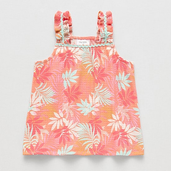 Okie Dokie Toddler & Little Girls Square Neck Sleeveless Tank Top