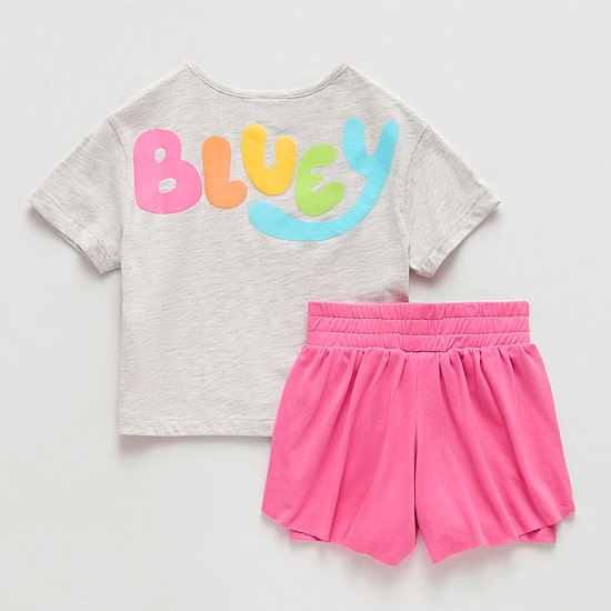 Toddler Girls Bluey Jersey 2-pc. Short Set