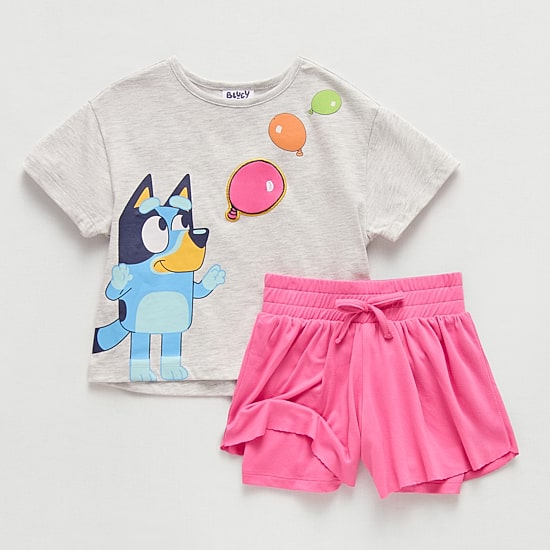 Toddler Girls Bluey Jersey 2-pc. Short Set