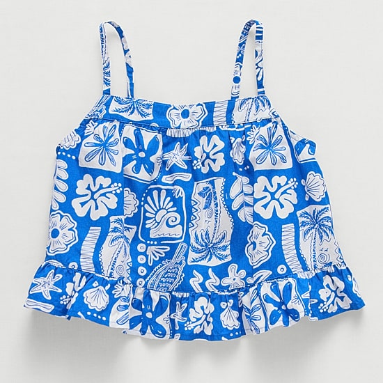 Thereabouts Little & Big Kid Girls Square Neck Sleeveless Tank Top