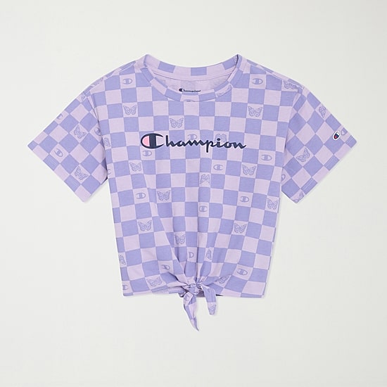Champion Big Kid Girls Round Neck Short Sleeve Regular Fit Graphic T-Shirt
