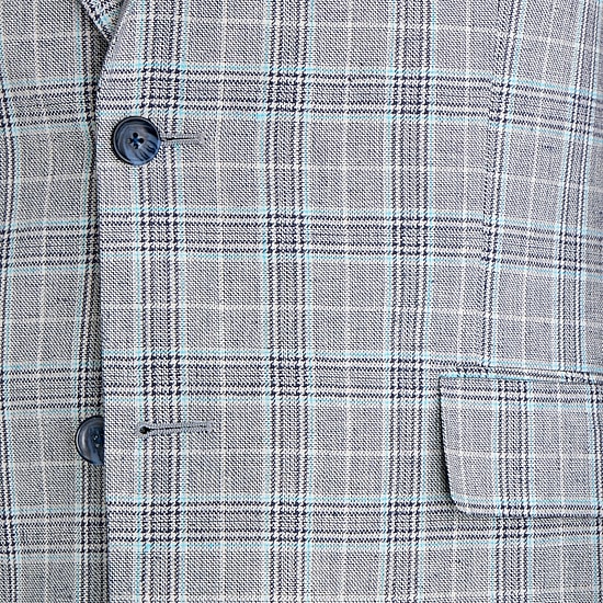 Stafford Mens Plaid Classic Fit Sport Coat