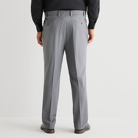 Shaquille O'Neal XLG™ Mens Big and Tall Stretch Fabric Classic Fit Flat Front Suit Pant