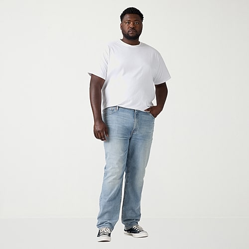 Levi's Big and Tall Mens 541 Straight Leg Tapered Leg Jeans, 40 36, Blue