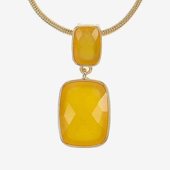 Liz Claiborne Womens 17 Inch Pendant Necklace