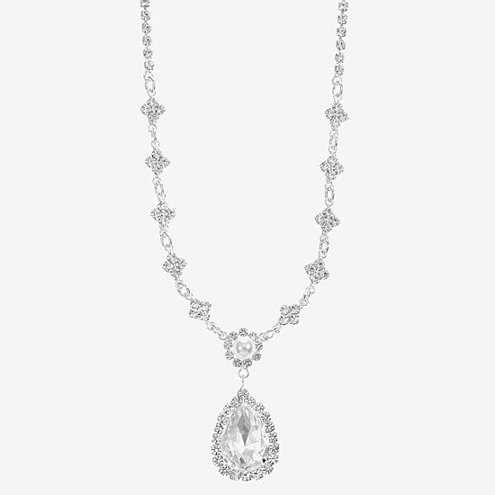 Monet Jewelry Timeless Womens Glass 17 Inch Y Necklace