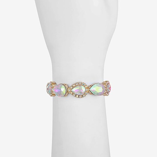 Monet Jewelry Womens Glass Stretch Bracelet
