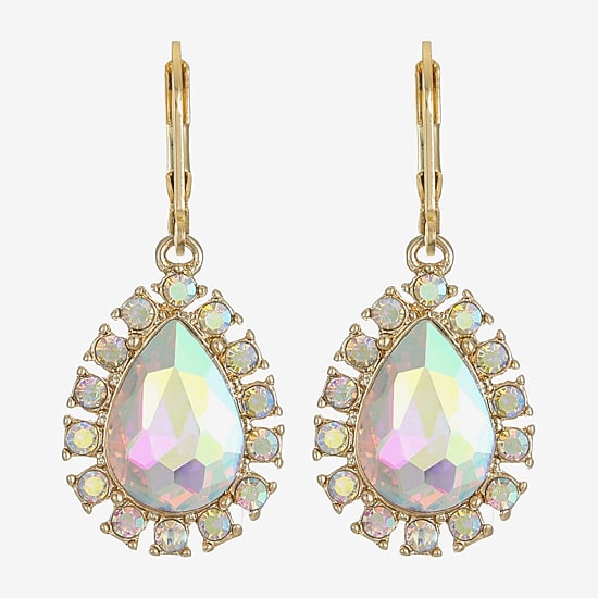 Monet Jewelry Womens Glass Drop Earrings