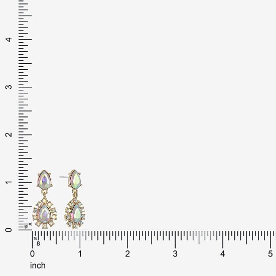 Monet Jewelry Womens Glass Hypoallergenic Drop Earrings