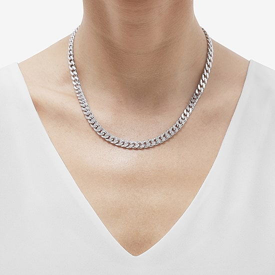 Limited Quantities! Womens Sterling Silver 18 Inch Curb Chain Necklace
