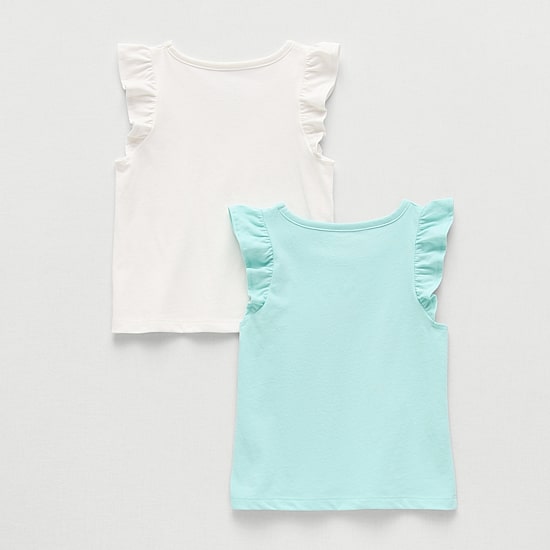 Okie Dokie Toddler & Little Girls Round Neck Sleeveless 2-pc. Tank Top