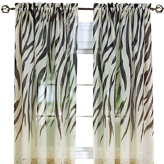 Kenya Rod Pocket Sheer Single Curtain Panel