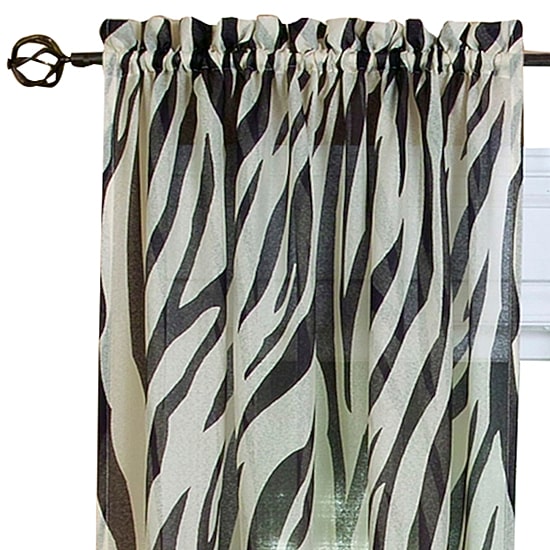 Kenya Rod Pocket Sheer Single Curtain Panel