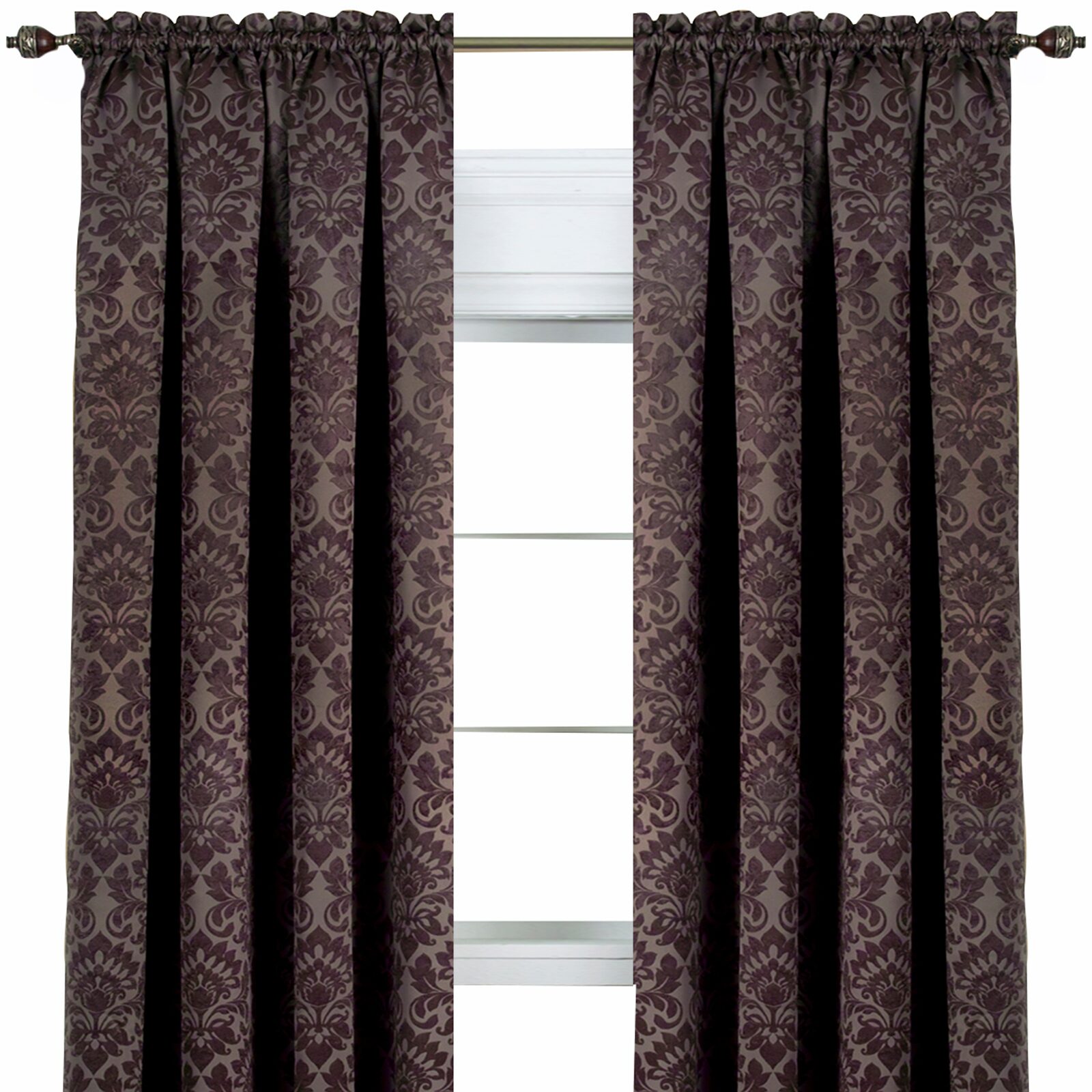 Sutton Rod Pocket Blackout Single Curtain Panel