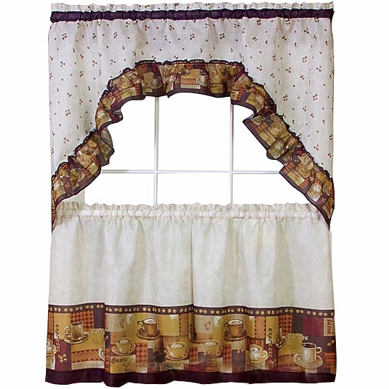 Rod Pocket Kitchen Curtains & Drapes Window Set
